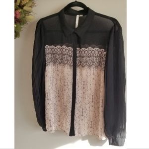 LC Lauren Conrad Sheer Blouse